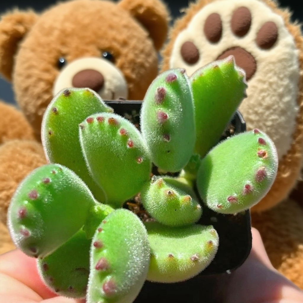 Bear’s Paw Succulent, Cotyledon Tomentosa, 2''/4'' Potted Plant, Fuzzy Paw Shaped Leaves, Cute Easy Care Indoor Houseplant Gift
